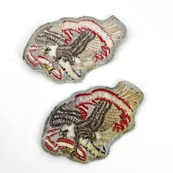 VTG Lot Of 2 TOURING AMERICA with Eagles Iron On Biker Patches - Picture 5 of 9